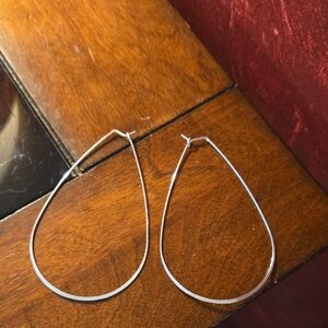 Sterling Silver Hoops - Approx. 3.25"